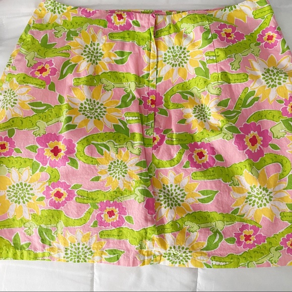 Lilly Pulitzer Croc Monsieur Alligator Skirt - Picture 3 of 5